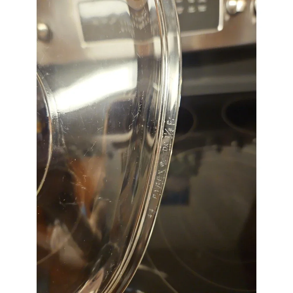 Pyrex DC 1 1/2-C Oval Glass Replacement Lid Cover for 3 Qt. Oval Dish DC-1.5-C